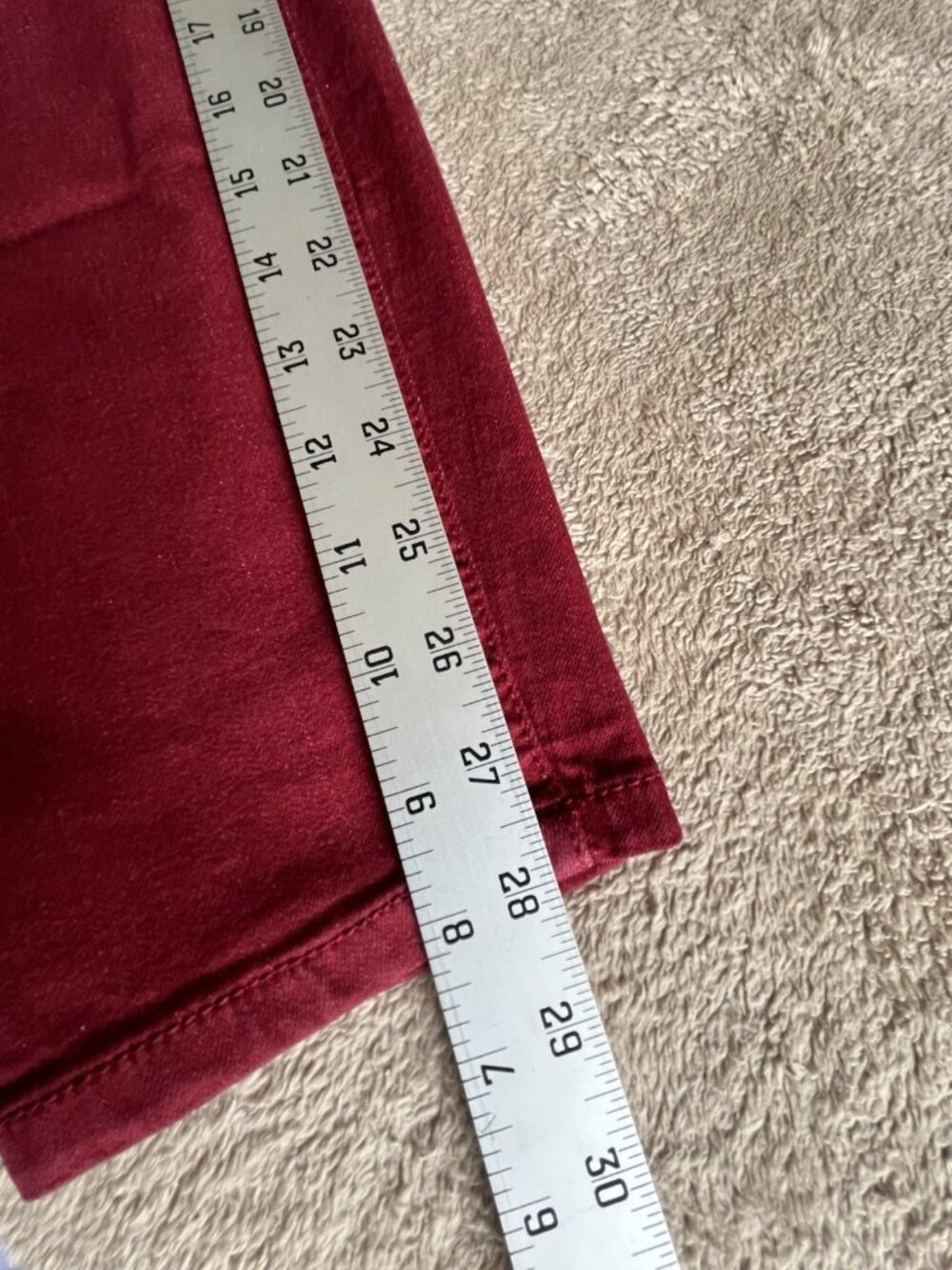 Torrid Jegging Jeans 14R Burgundy High Rise Skinny Moto Zippers - Picture 9 of 13